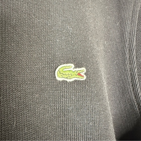 Lacoste Black Quarter Zip Sweatshirt Size XXL - Picture 4 of 5